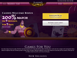 Aladdin's Gold Casino Home