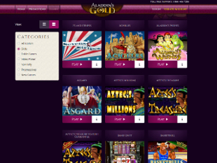 Aladdin's Gold Casino Lobby